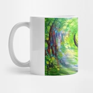 Monk in tunnel of clouds Mug